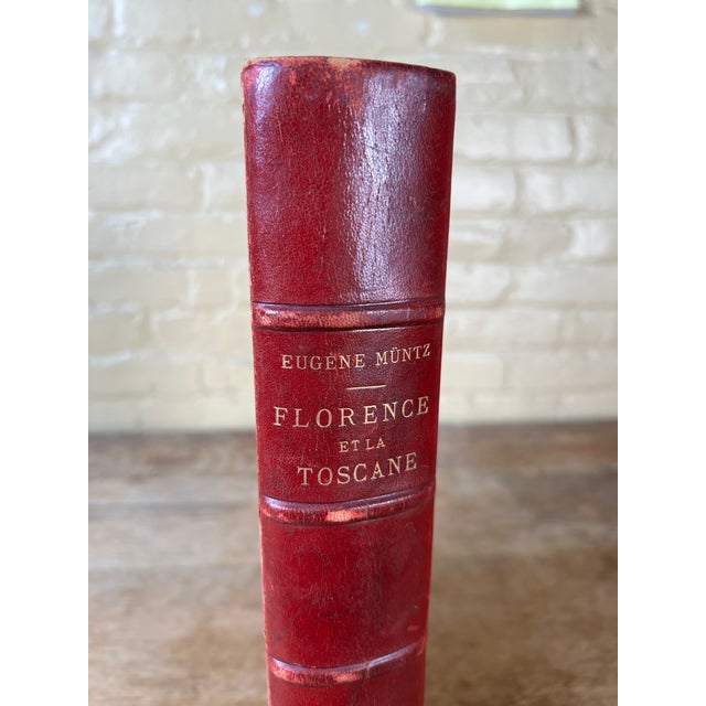 Grand Tour Antique Victorian Illustrated Leather Spine Art Book Florence Tuscany Grand Tour For Sale - Image 3 of 10