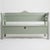 Vintage Hungarian Refurbished Wooden Storage Bench in Sage Green, 1920s For Sale - Image 4 of 5