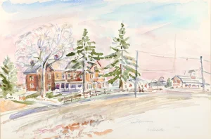 Charles Blaze Vukovich Watercolor - Von Ryers Home