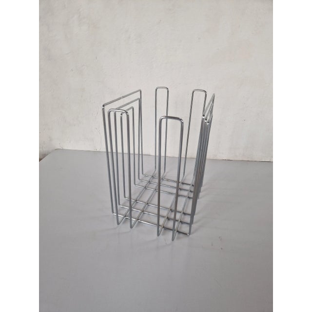 Contemporary Vintage Magazine Rack by Willi Glaeser, 1980s For Sale - Image 3 of 6