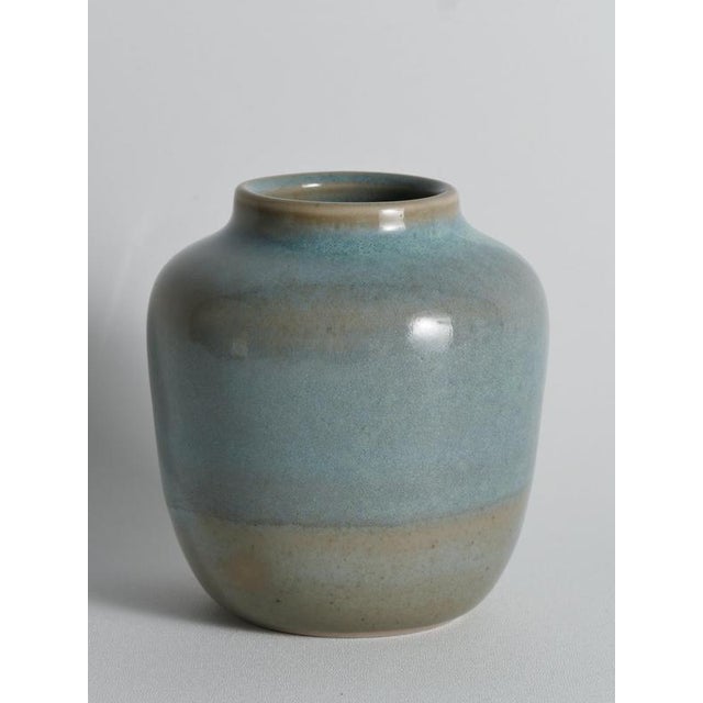 Vintage Studio Pottery Stoneware Vase with Jun-Style Glaze by Rolf Palm, 1991 For Sale - Image 9 of 18
