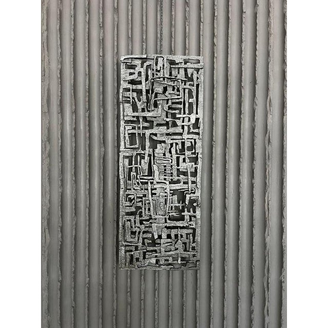 Belgian Brutalist Steel Wall Sculpture, 1960s For Sale - Image 4 of 11