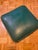 Mid-Century Modern Mid-Century Modern Teal Vinyl Footstool For Sale - Image 3 of 6