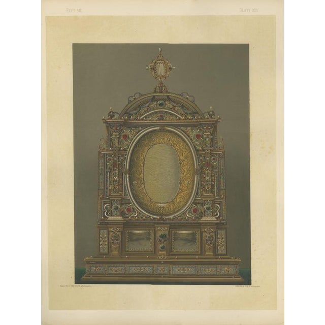 Bavarian Altars Architectural Triptych, 1874, Set of 3 For Sale - Image 4 of 15