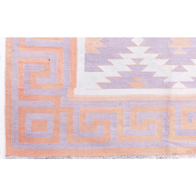 Vintage Indian Dhurrie Rug Doris Leslie Blau For Sale - Image 4 of 9
