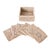 Artifacts Rattan Square Coasters & Box For Sale