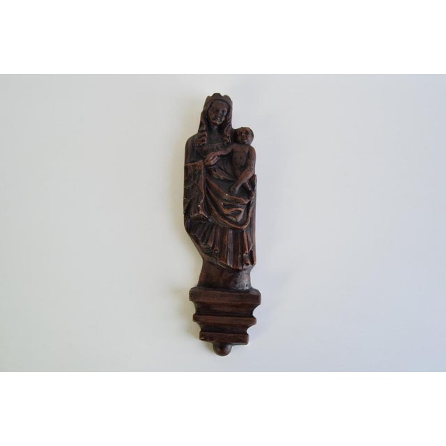 Wall Sculpture of the Madonna and Child, 1930s For Sale - Image 13 of 15