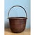 Vintage Woven Rattan Nantucket Basket With Handle For Sale - Image 12 of 12