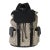 Beige Black GG Supreme Canvas Double Buckle Backpack For Sale
