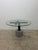1980s Rare Giovanni Offredi Steel and Concrete Dining or Center Table for Saporiti For Sale - Image 5 of 18