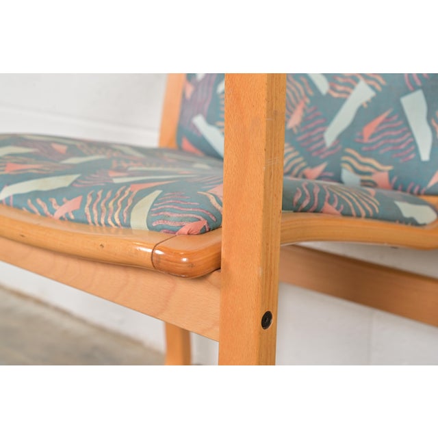 Loewenstein Modern Bent Beechwood Sled Leg Lounge Chairs, Pair For Sale - Image 9 of 15