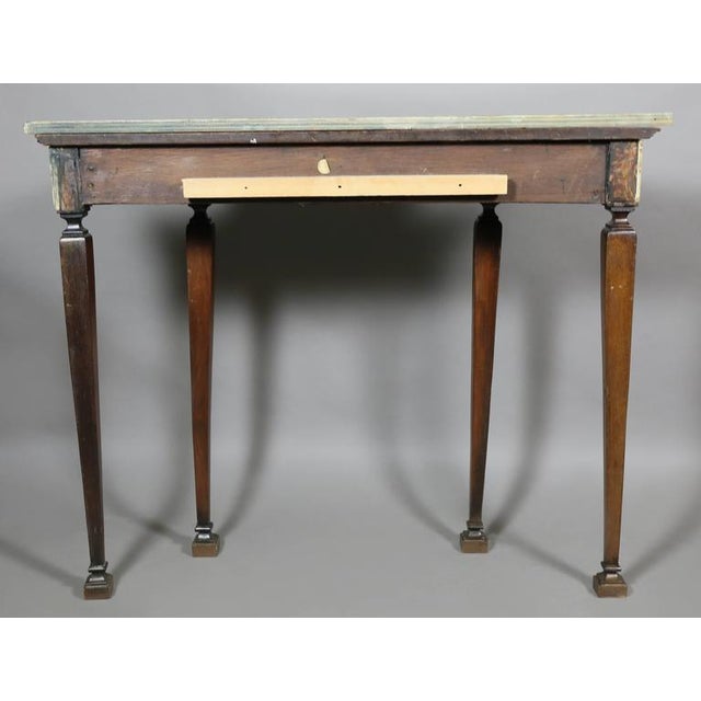 Green Irish Neoclassic Marble Mounted Console Table For Sale - Image 8 of 9