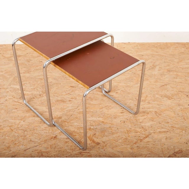 Bauhaus B9 Nesting Tables by Marcel Breuer, Set of 3 For Sale - Image 10 of 13