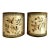 A Pair of Chinese Export Storage Canisters With Silk Embroidery Patches For Sale