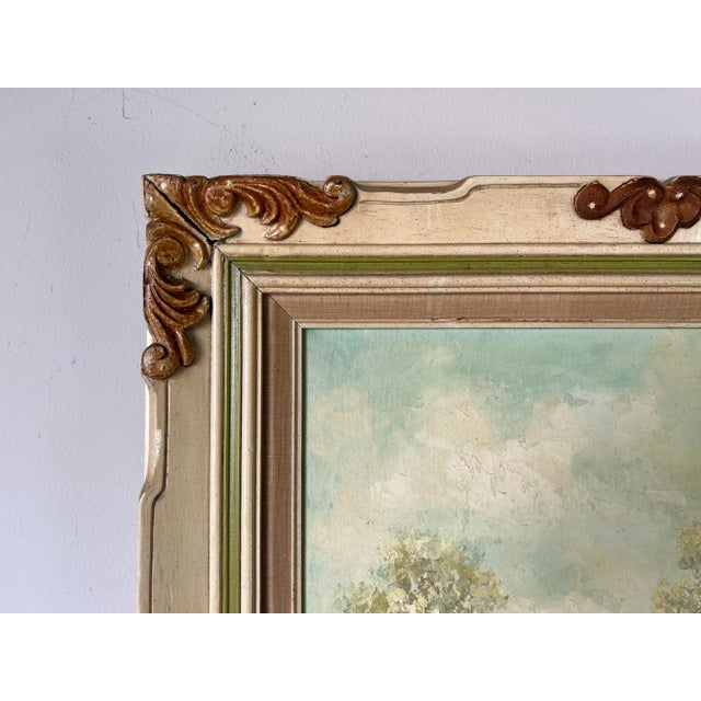 70's Benko Impressionist Abstract Oil on Canvas Painting, Framed For Sale - Image 9 of 11