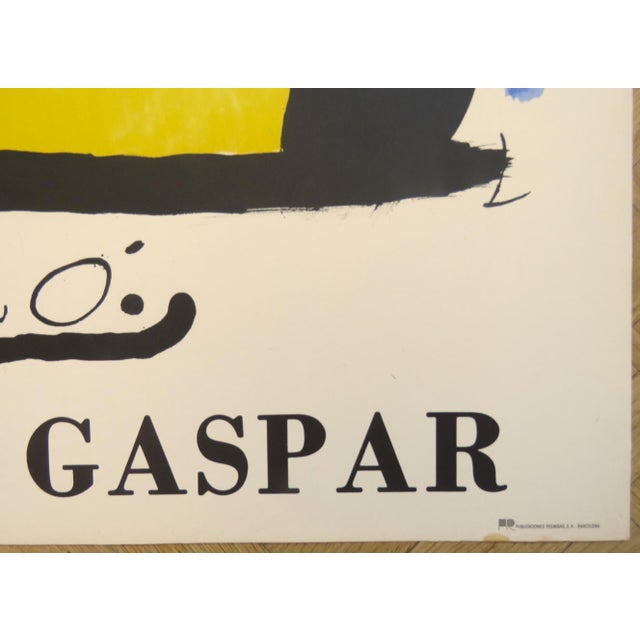 Joan Miró, Original Exhibition Poster: Sala Gaspar, Barcelona, 1970, Lithograph For Sale - Image 6 of 9