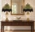 Vintage Neoclassical Cream Urn Lamps With Olive Velvet Fringe Shades - Pair For Sale In Los Angeles - Image 6 of 12