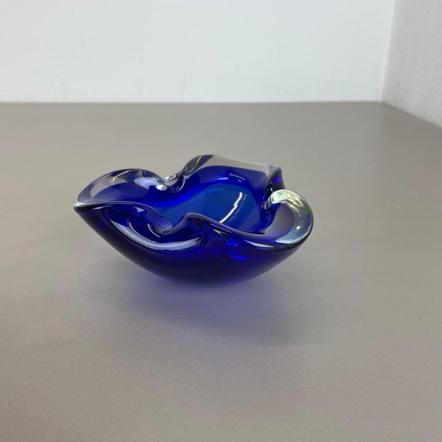 Blue Murano Glass Bowl, Italy, 1970s For Sale - Image 6 of 18
