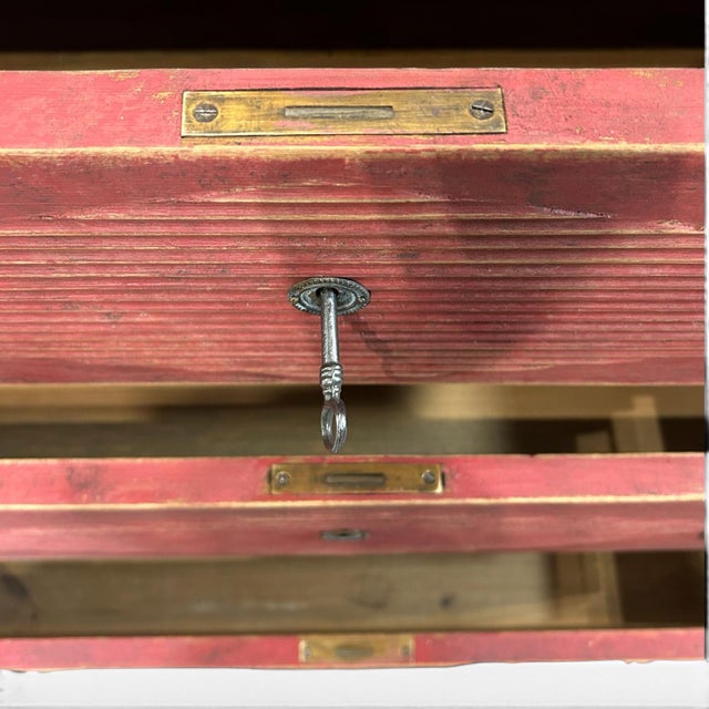 Wood Antique Gustavian Chest of Drawers, 1890s For Sale - Image 7 of 10