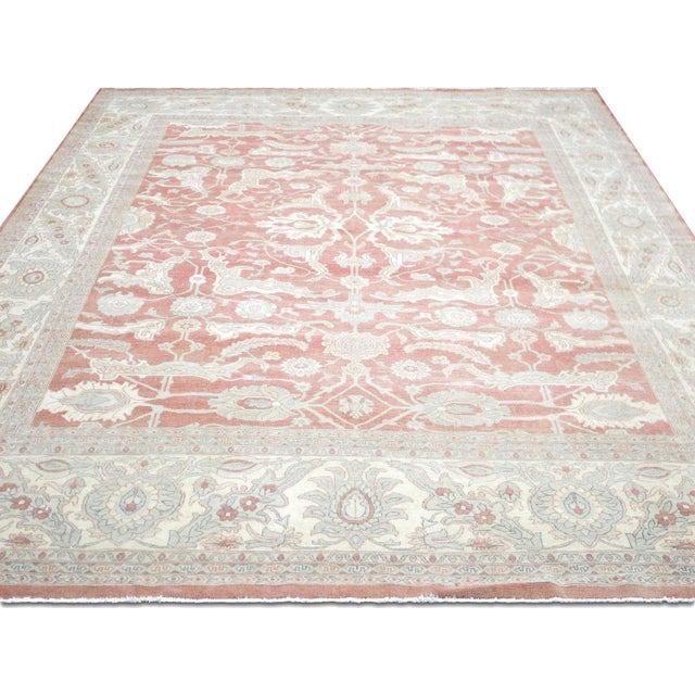 2000 - 2009 2000s Egyptian Sultanabad Rug For Sale - Image 5 of 5