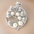 1990s Mikimoto Estate Akoya Pearl Circular Flower Brooch Pin Sterling Silver For Sale - Image 10 of 11