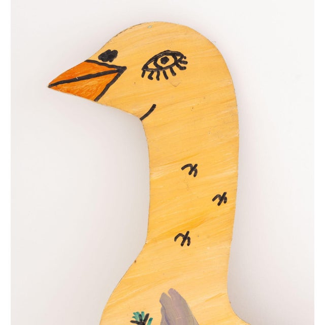 Howard Finster (American, 1916-2001), Landscape Scene and Goose, Mixed Media on Wood Panel, 1993, signed and inscribed...