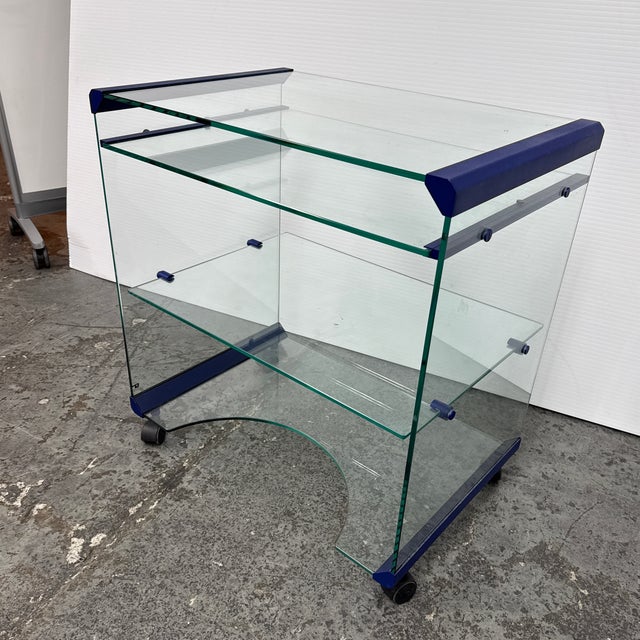 Design Plus Gallery presents a Postmodern Glass Computer Table from Gallotti & Radice. This table design reflects the...