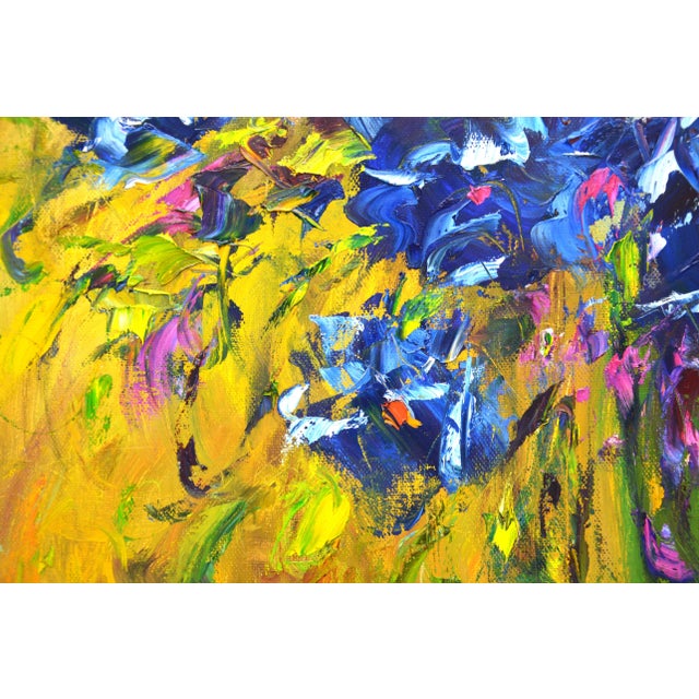 Textile Flowers. Expressive Bouquet. Modern Original Painting. Iryna Kastsova For Sale - Image 7 of 12