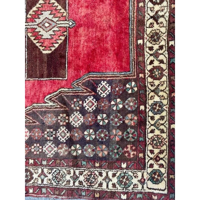 1950s Vintage Rustic Wool Hamadan Rug, 1950s For Sale - Image 5 of 15