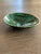 Malachite Bowl With Gold Rim Natural Precious Gem with Gold Rim