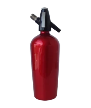 C.1960's Mid-Century Candy Apple Red Seltzer Bottle