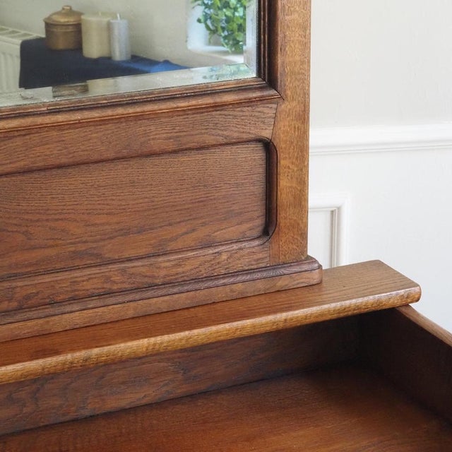 Wood Antique Chest of Drawers with Mirror Top, 1890s For Sale - Image 7 of 18