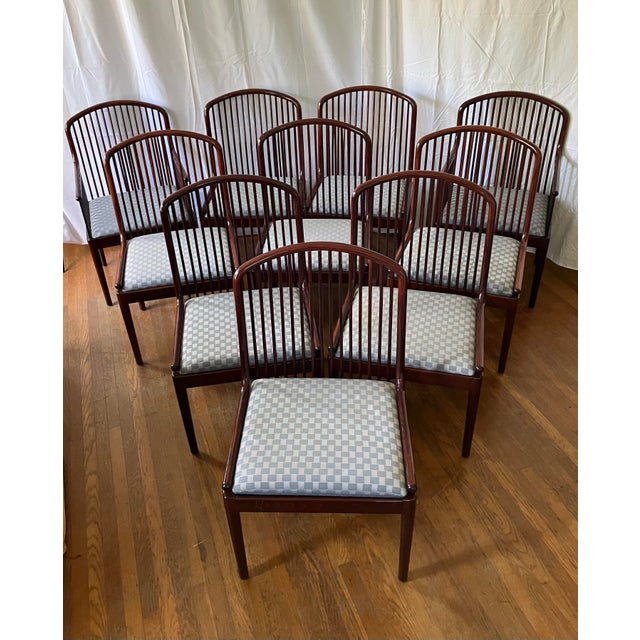 Brown 1980s Vintage Andover Dining Chairs by Stendig - Set of 10 For Sale - Image 8 of 11