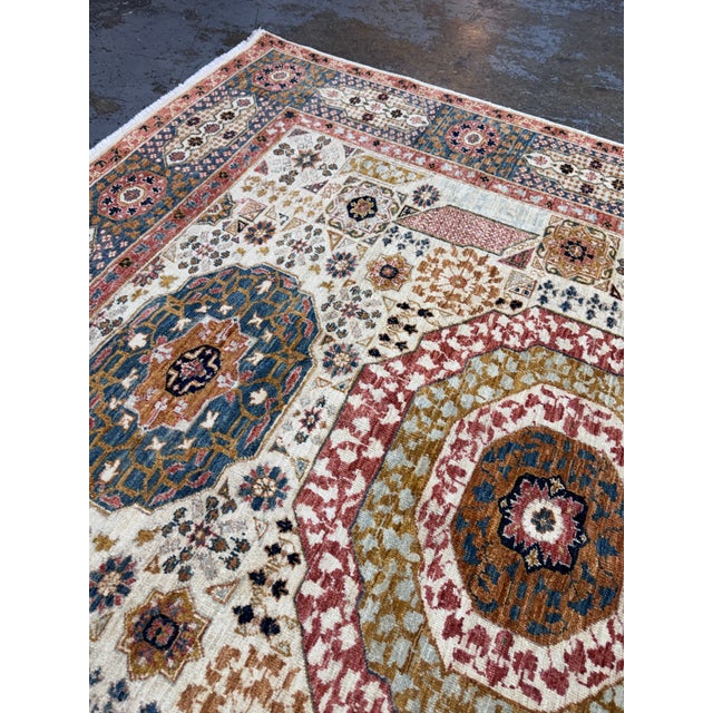 Orange 5ft 10in × 7ft 6in Gallery Ephesus Mamluk Area Rug For Sale - Image 8 of 12