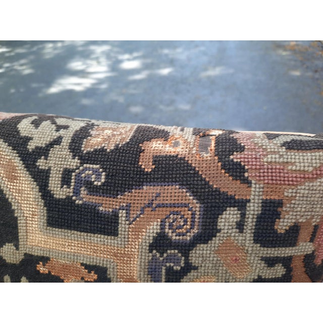 Gothic Antique Needlepoint Arm Chair For Sale - Image 3 of 13