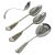 Dutch Spoons in Silver Serving from Van Kempen & ZN, 1887, Set of 4 For Sale - Image 5 of 5