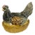Antique French Desvres Majolica Hen on Nest Covered Dish Francis Masse For Sale