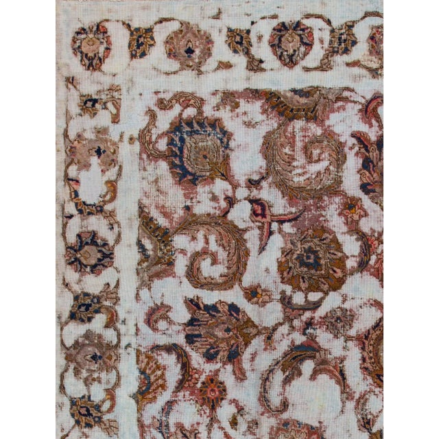 Traditional Mid 20th Century Vintage Overdyed Distressed Rug For Sale - Image 3 of 5