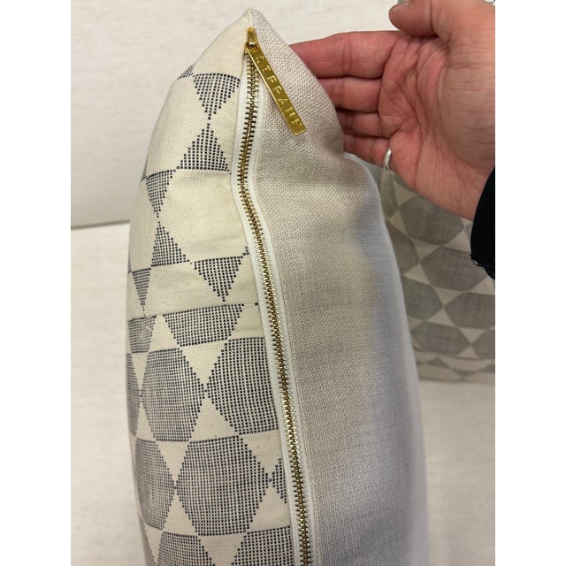 African St. Frank Biddew Noir Accent Pillows, Pair For Sale - Image 3 of 12