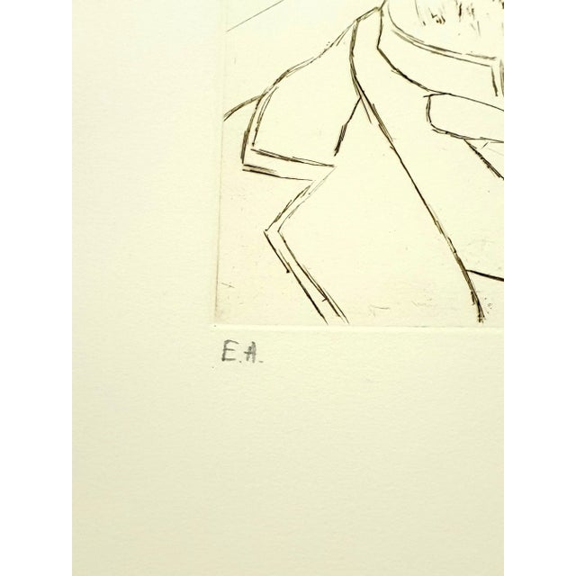 Salvador Dali - Louis Pasteur - Original Hand Signed Engraving 1970 For Sale - Image 3 of 8