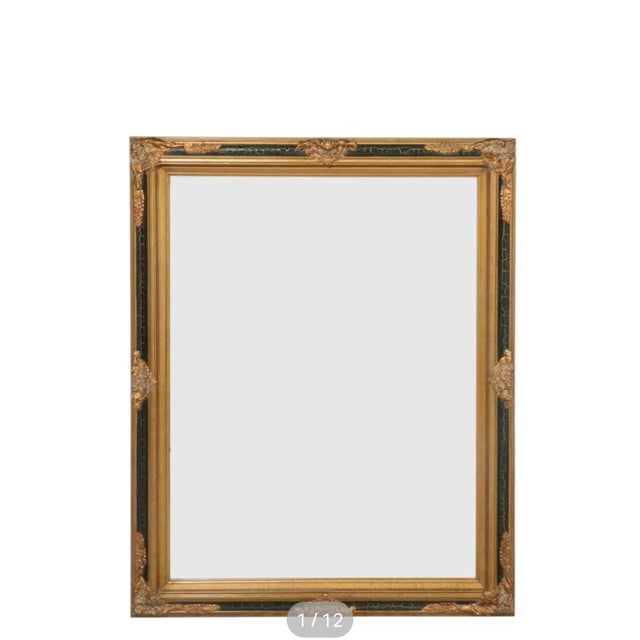 Early 21st Century Regency Revival Style Parcel Gilt and Black Lacquer Wall Mirror, 21st C For Sale - Image 5 of 12