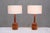 Vintage Swedish Table Lamps in Teak from Tranås Stilarmatur, 1960s, Set of 2 For Sale - Image 4 of 14