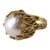 Pearl Gold Cocktail Ring, Circa Mid-20th Century For Sale