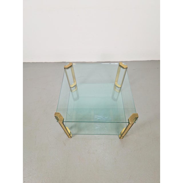 T24 Coffee Table in Brass with Double Glass Tops by Peter Ghyczy, 1970s For Sale - Image 9 of 10