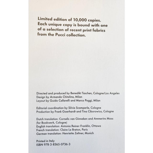 Baroque Oversized Book Emilio Pucci Fashion Story Vanessa Friedman Limited Edition 2010 For Sale - Image 3 of 12