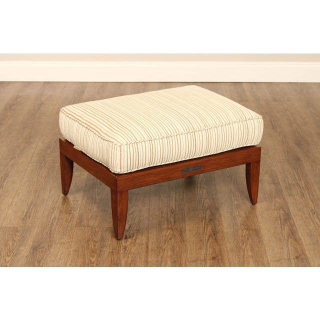 High Quality Cast Aluminum Frame Outdoor Ottoman or Bench with Custom Upholstered Cushion