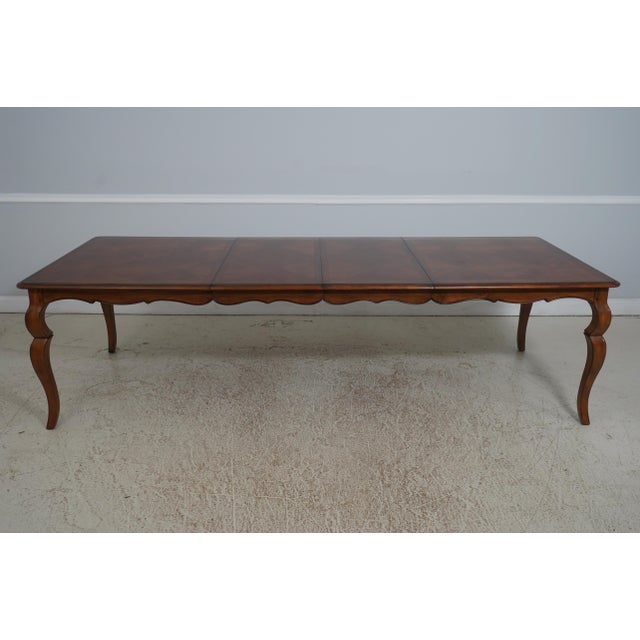 Drexel Heritage French Provincial Parquetry Inlaid Dining Table For Sale - Image 12 of 18