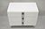 Contemporary Modern White Formica Chrome Trim 3 Drawer Chest Nightstand Table For Sale - Image 12 of 12