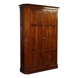 Large Bespoke Panelled Hallway Wardrobe For Sale