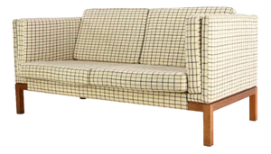 Vintage Sofa in Wool Upholstery and Teak, Denmark, 1960s